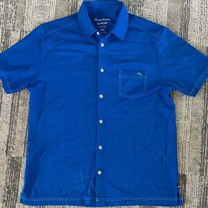 Tommy Bahama Blue Casual Button Down Shirt